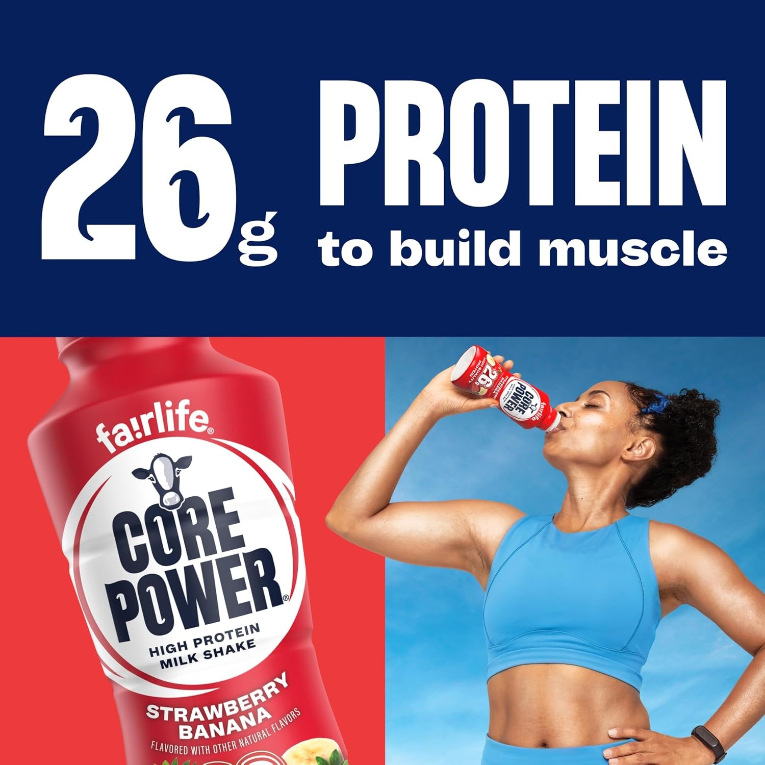 Core Power High Protein (26g) Shake, Strawberry Banana, 14 fl oz - Image 5